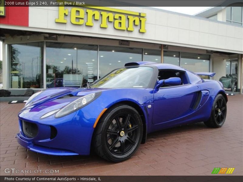 Persian Blue / Black 2008 Lotus Exige S 240