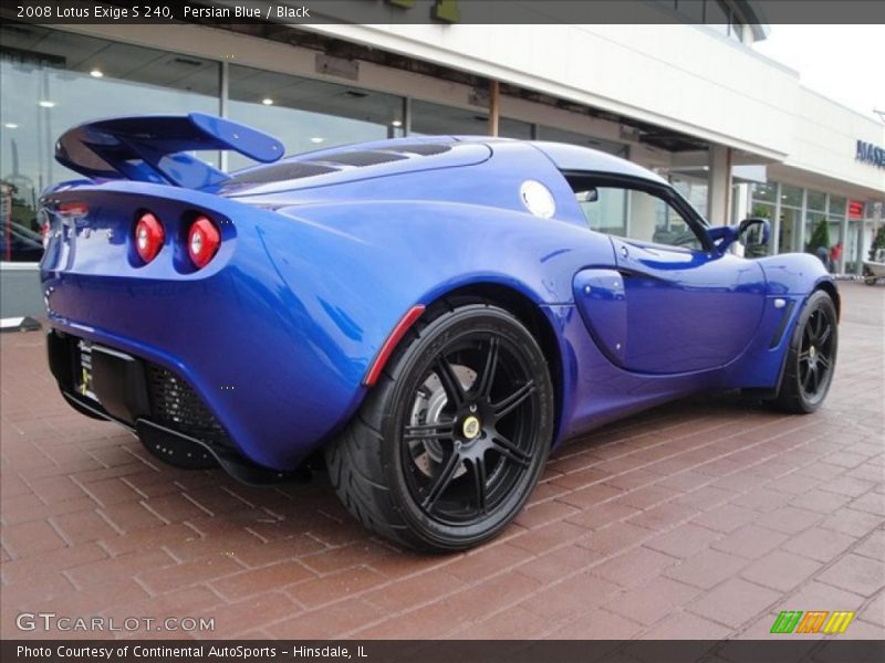 Persian Blue / Black 2008 Lotus Exige S 240