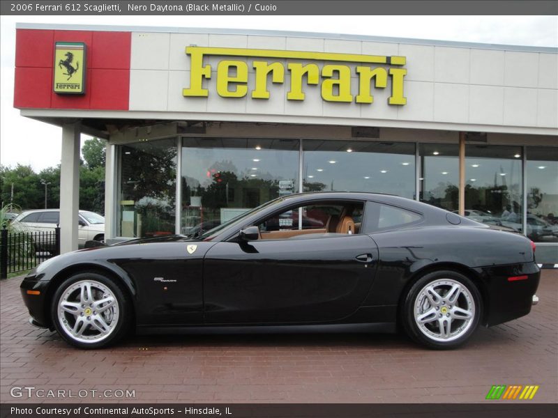 Nero Daytona (Black Metallic) / Cuoio 2006 Ferrari 612 Scaglietti