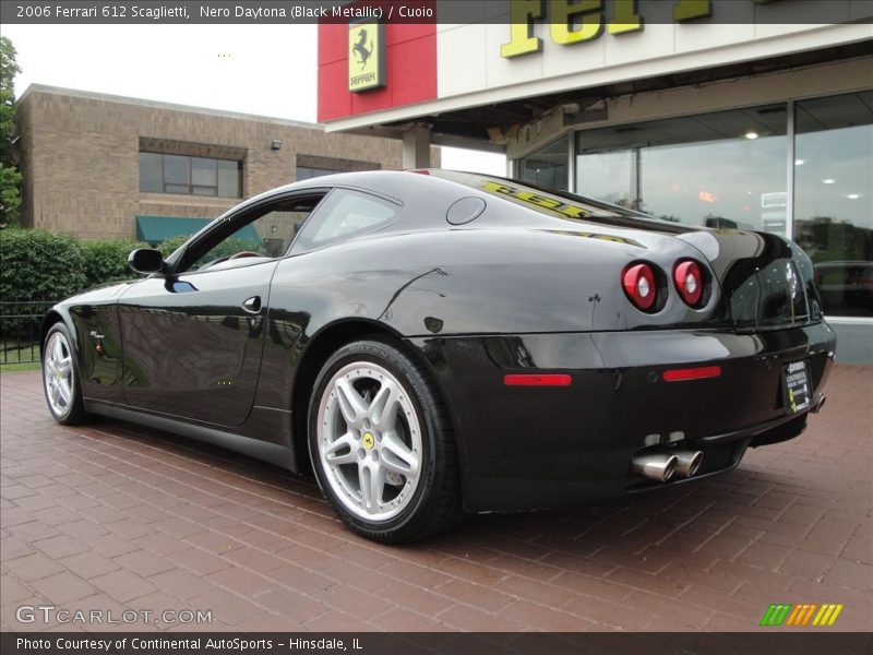 Nero Daytona (Black Metallic) / Cuoio 2006 Ferrari 612 Scaglietti