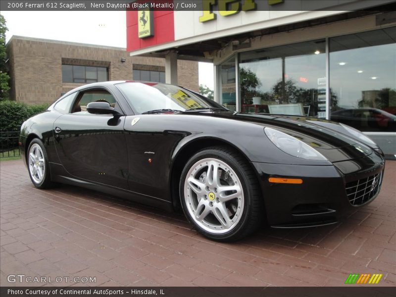 Nero Daytona (Black Metallic) / Cuoio 2006 Ferrari 612 Scaglietti