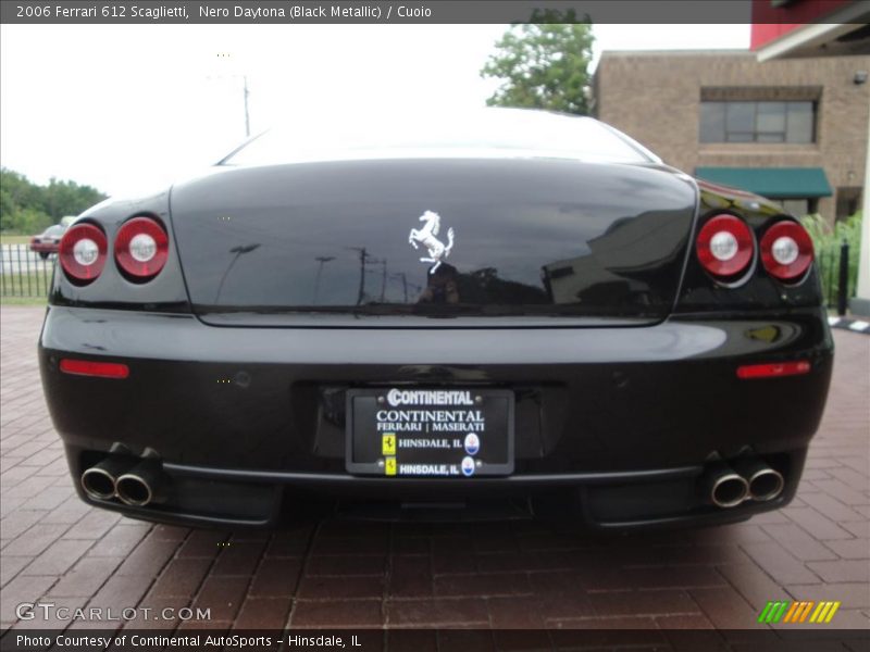 Nero Daytona (Black Metallic) / Cuoio 2006 Ferrari 612 Scaglietti