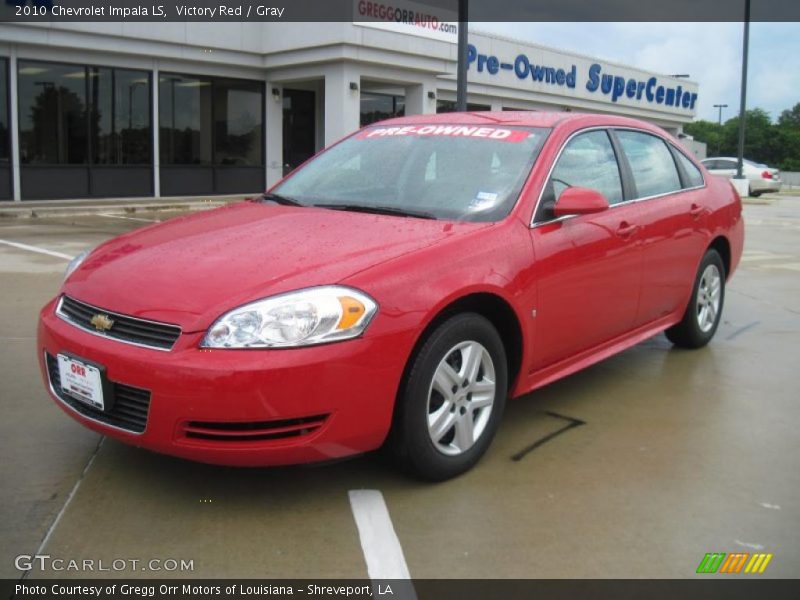 Victory Red / Gray 2010 Chevrolet Impala LS