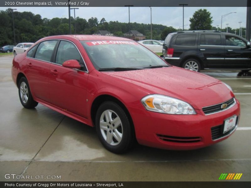 Victory Red / Gray 2010 Chevrolet Impala LS