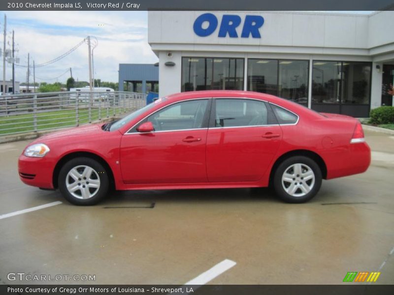 Victory Red / Gray 2010 Chevrolet Impala LS
