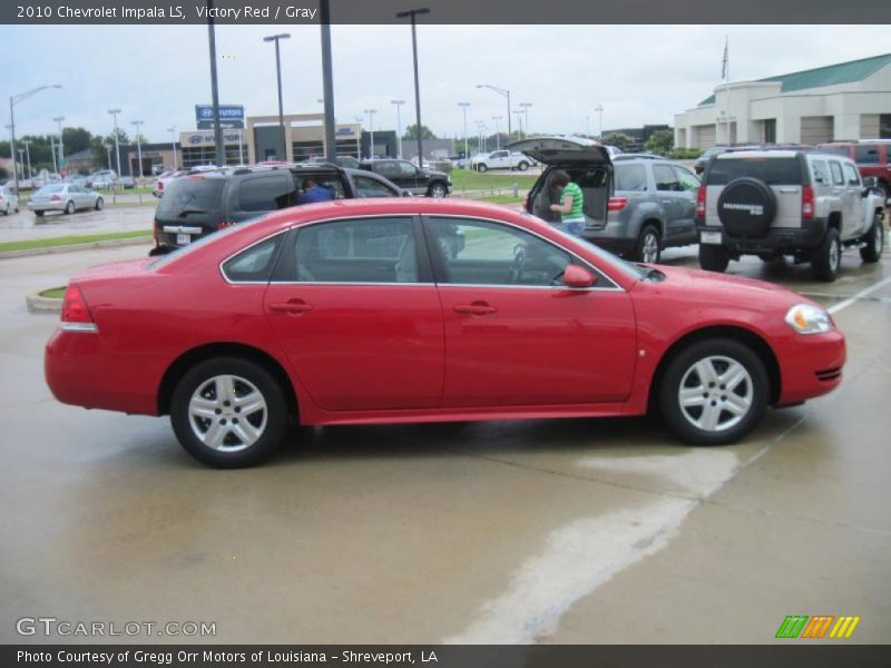 Victory Red / Gray 2010 Chevrolet Impala LS