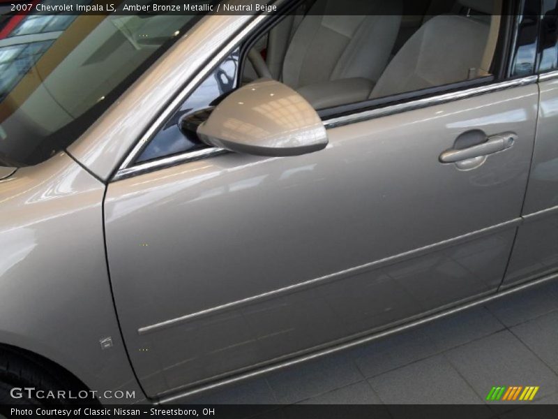 Amber Bronze Metallic / Neutral Beige 2007 Chevrolet Impala LS