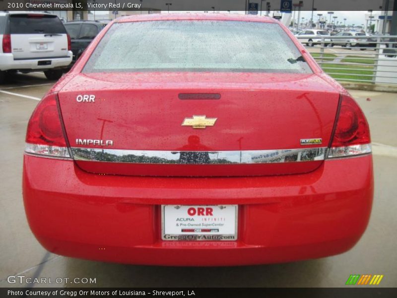 Victory Red / Gray 2010 Chevrolet Impala LS