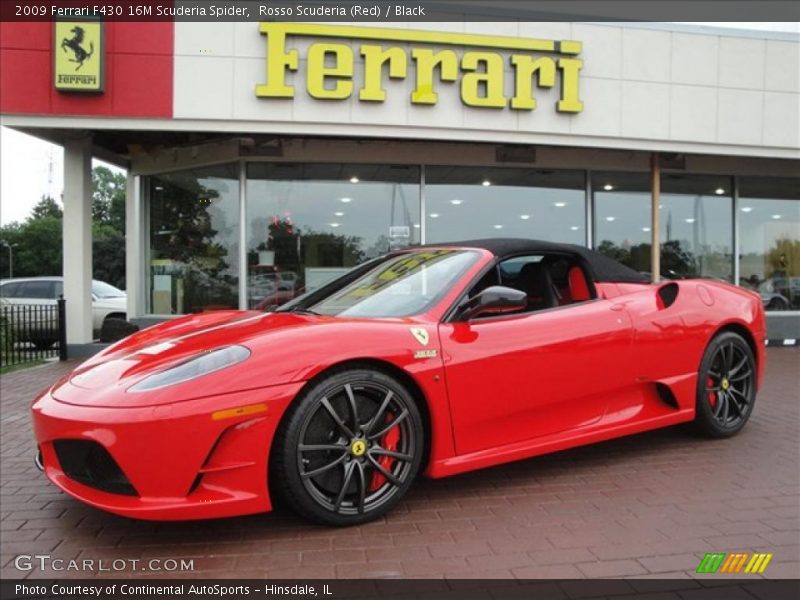 Rosso Scuderia (Red) / Black 2009 Ferrari F430 16M Scuderia Spider
