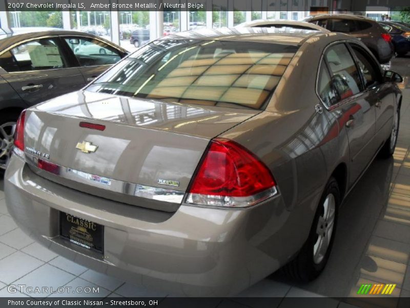 Amber Bronze Metallic / Neutral Beige 2007 Chevrolet Impala LS