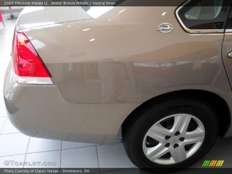 Amber Bronze Metallic / Neutral Beige 2007 Chevrolet Impala LS