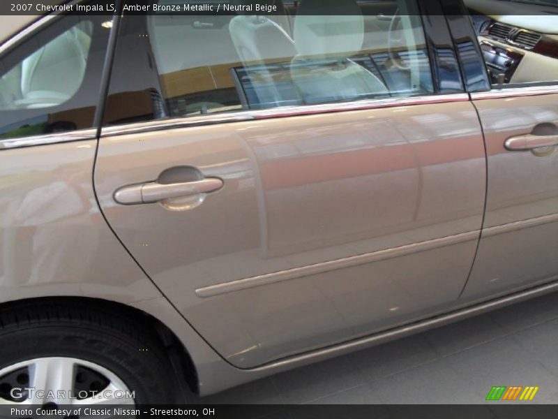 Amber Bronze Metallic / Neutral Beige 2007 Chevrolet Impala LS