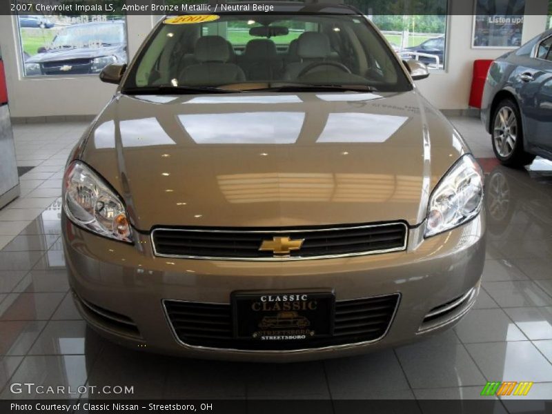 Amber Bronze Metallic / Neutral Beige 2007 Chevrolet Impala LS