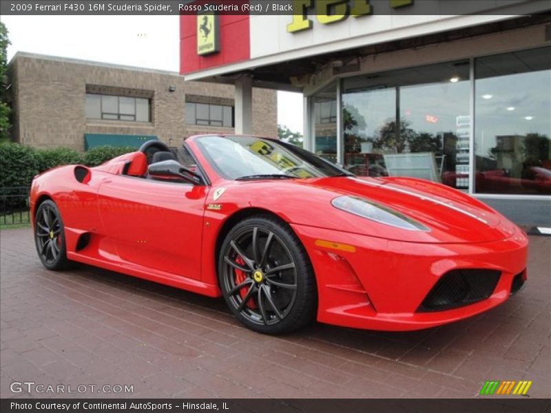 Rosso Scuderia (Red) / Black 2009 Ferrari F430 16M Scuderia Spider