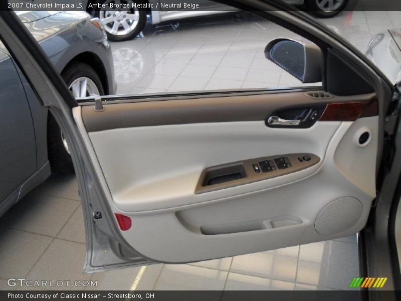 Amber Bronze Metallic / Neutral Beige 2007 Chevrolet Impala LS