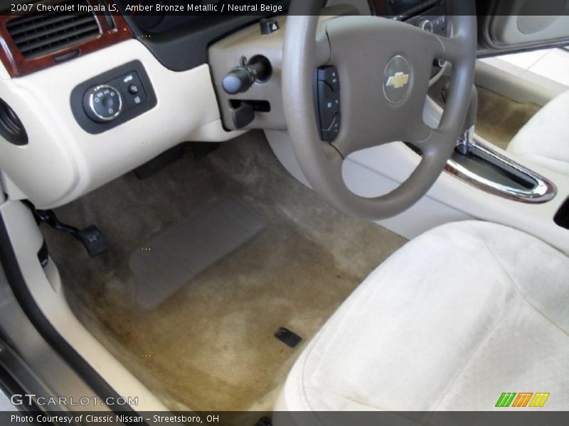 Amber Bronze Metallic / Neutral Beige 2007 Chevrolet Impala LS