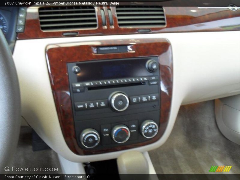 Amber Bronze Metallic / Neutral Beige 2007 Chevrolet Impala LS