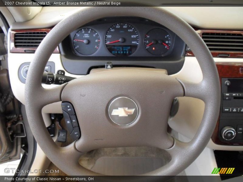 Amber Bronze Metallic / Neutral Beige 2007 Chevrolet Impala LS