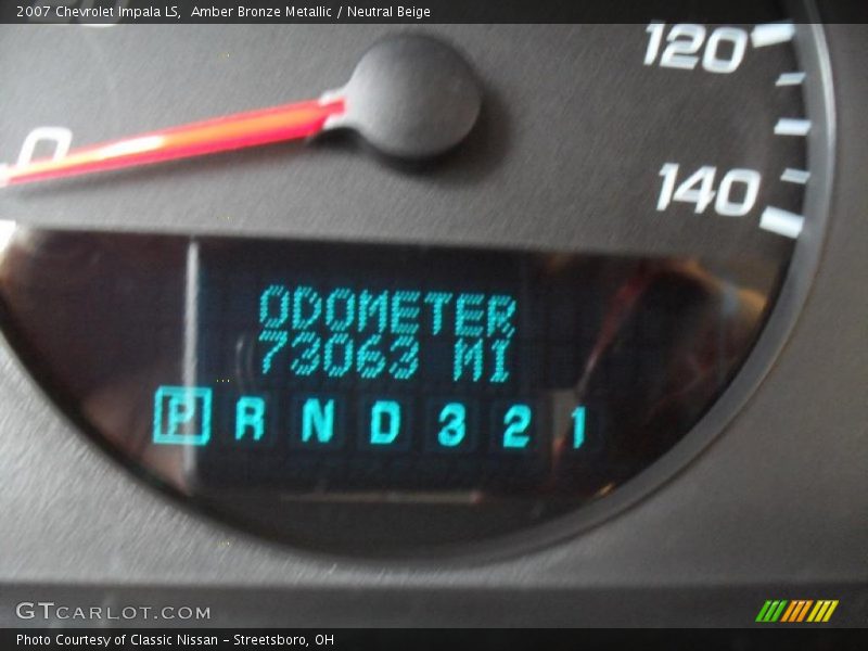 Amber Bronze Metallic / Neutral Beige 2007 Chevrolet Impala LS