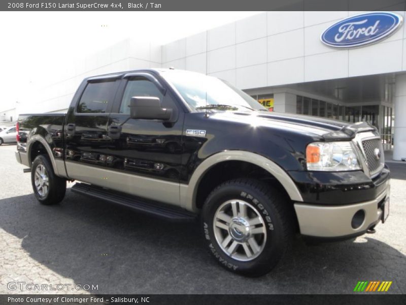 Black / Tan 2008 Ford F150 Lariat SuperCrew 4x4