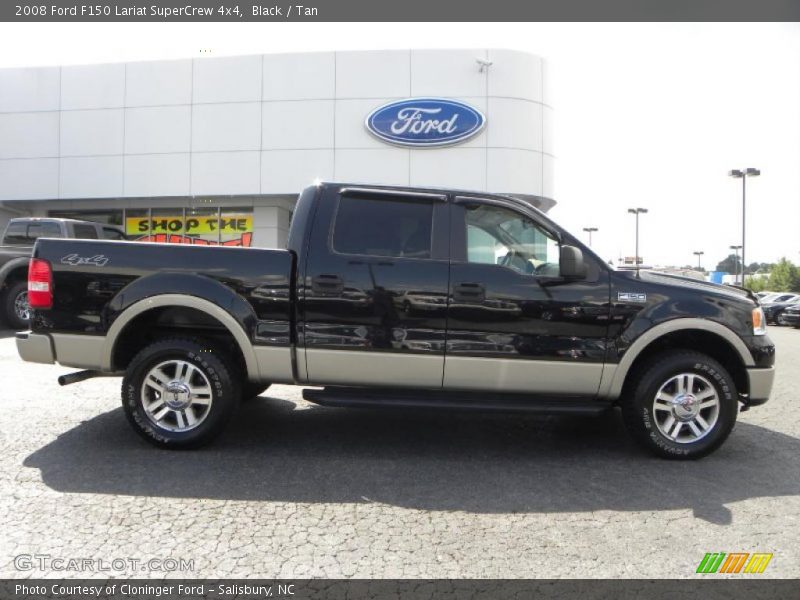Black / Tan 2008 Ford F150 Lariat SuperCrew 4x4