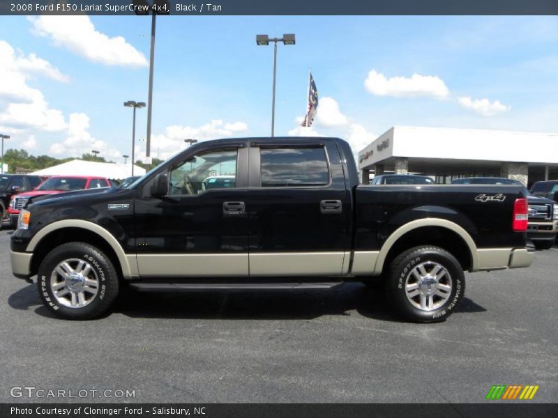 Black / Tan 2008 Ford F150 Lariat SuperCrew 4x4