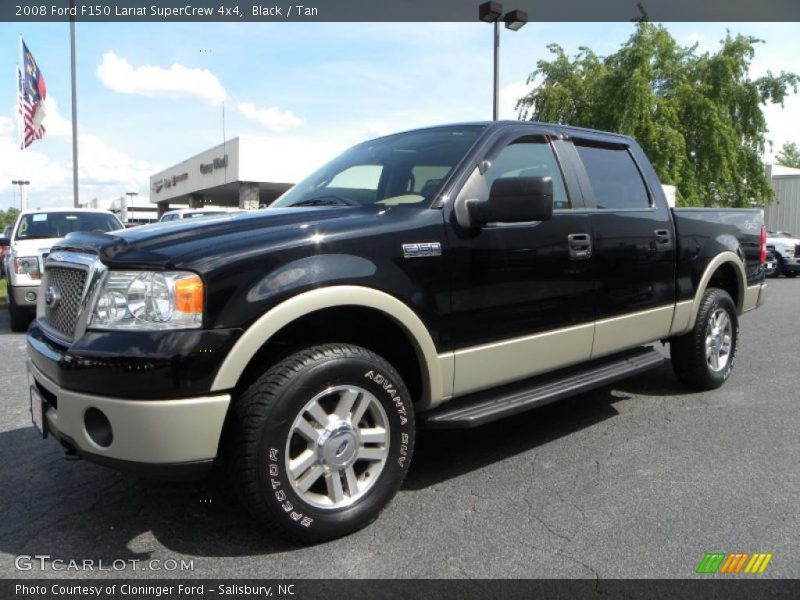 Black / Tan 2008 Ford F150 Lariat SuperCrew 4x4