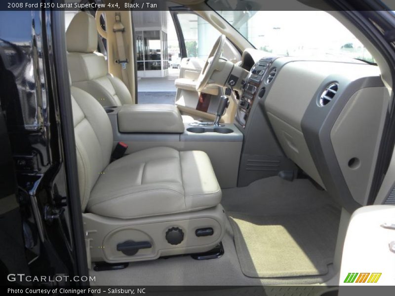 Black / Tan 2008 Ford F150 Lariat SuperCrew 4x4