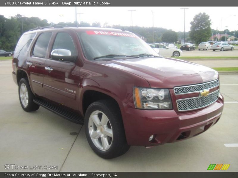 Deep Ruby Metallic / Ebony 2008 Chevrolet Tahoe LTZ 4x4