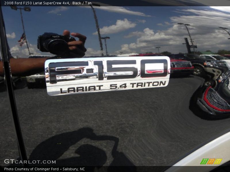 Black / Tan 2008 Ford F150 Lariat SuperCrew 4x4