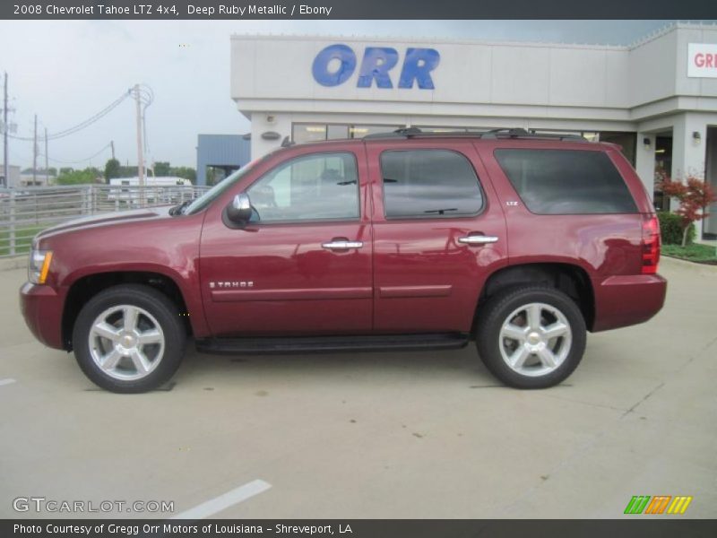 Deep Ruby Metallic / Ebony 2008 Chevrolet Tahoe LTZ 4x4