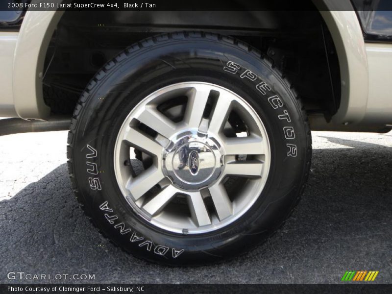 Black / Tan 2008 Ford F150 Lariat SuperCrew 4x4
