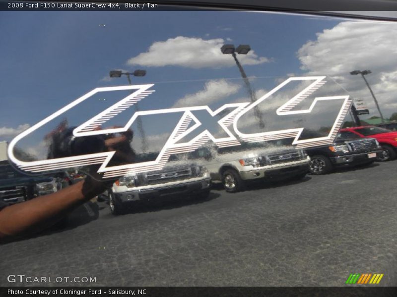 Black / Tan 2008 Ford F150 Lariat SuperCrew 4x4