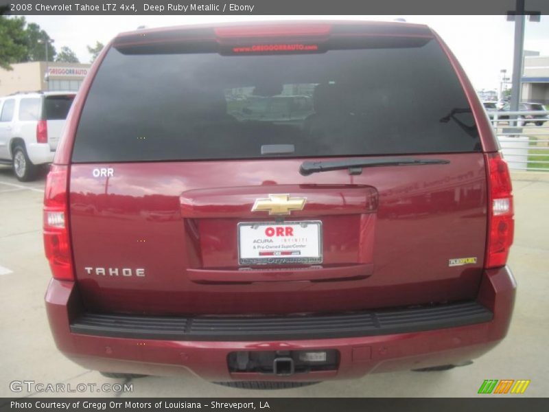 Deep Ruby Metallic / Ebony 2008 Chevrolet Tahoe LTZ 4x4