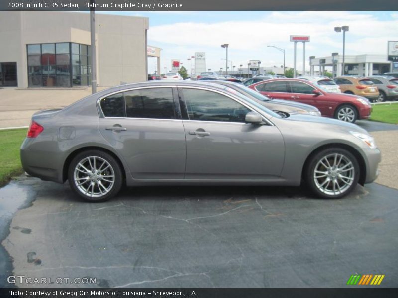Platinum Graphite Gray / Graphite 2008 Infiniti G 35 Sedan