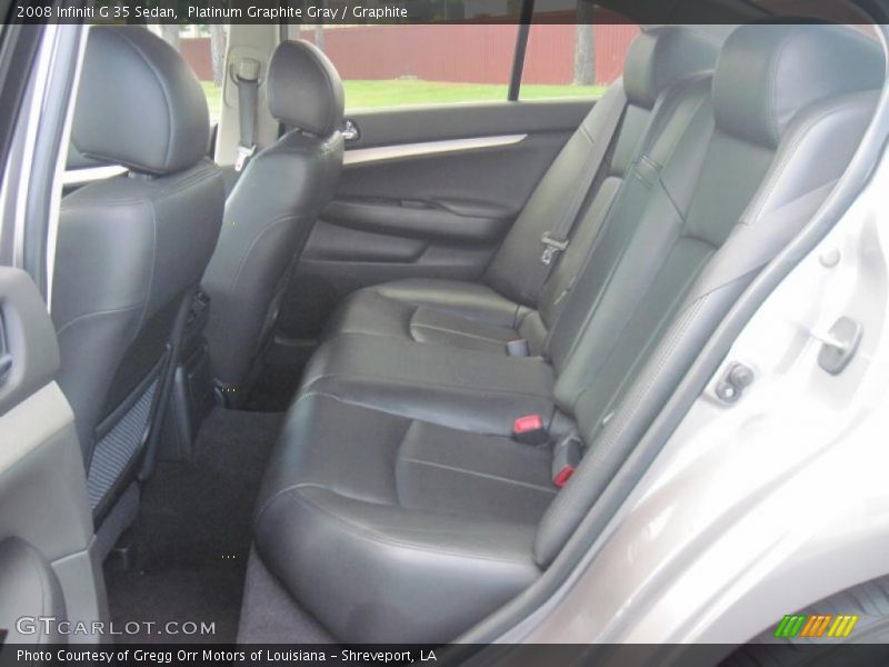 Platinum Graphite Gray / Graphite 2008 Infiniti G 35 Sedan