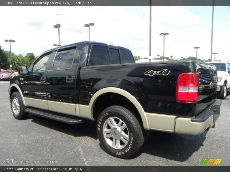 Black / Tan 2008 Ford F150 Lariat SuperCrew 4x4