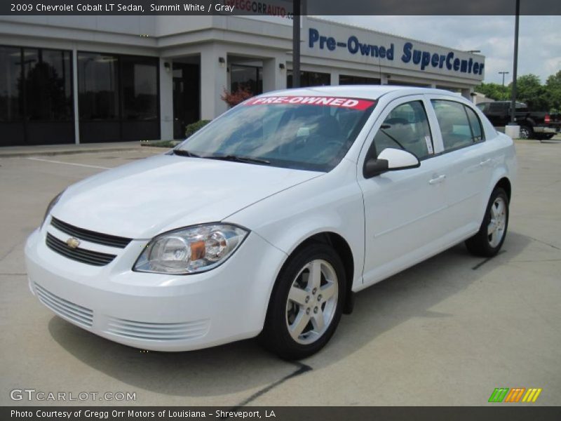 Summit White / Gray 2009 Chevrolet Cobalt LT Sedan