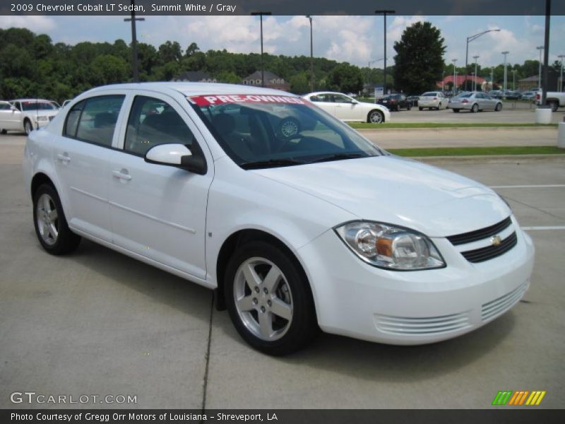 Summit White / Gray 2009 Chevrolet Cobalt LT Sedan