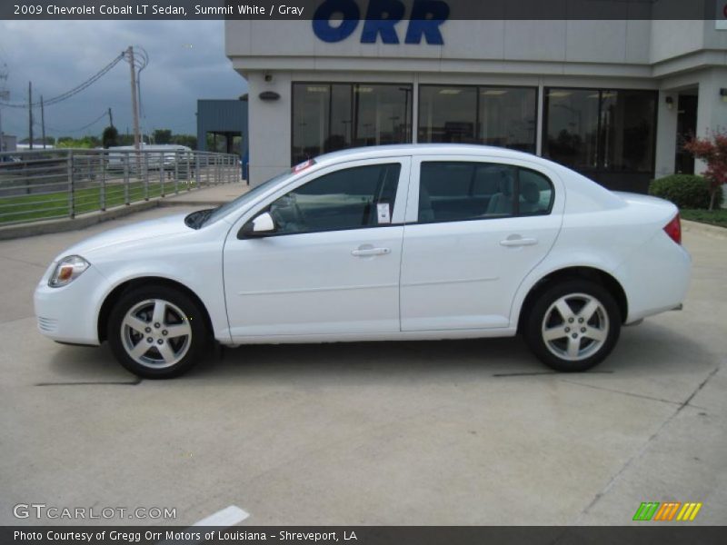 Summit White / Gray 2009 Chevrolet Cobalt LT Sedan