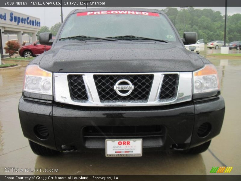 Galaxy Black / Charcoal 2009 Nissan Titan LE Crew Cab