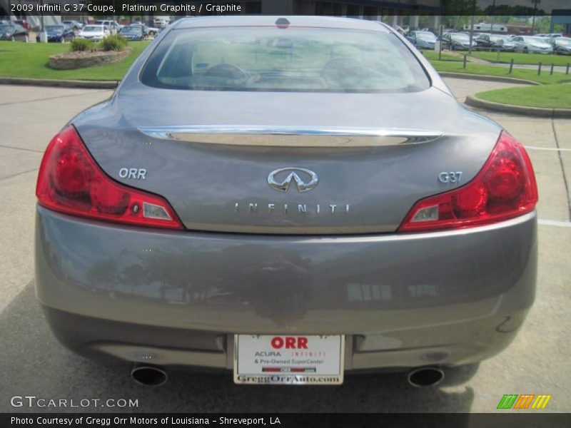 Platinum Graphite / Graphite 2009 Infiniti G 37 Coupe