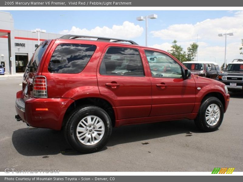 Vivid Red / Pebble/Light Parchment 2005 Mercury Mariner V6 Premier