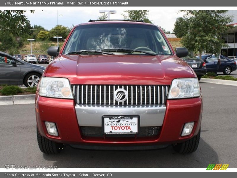 Vivid Red / Pebble/Light Parchment 2005 Mercury Mariner V6 Premier