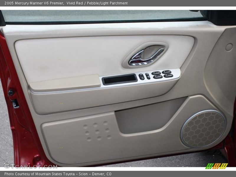 Vivid Red / Pebble/Light Parchment 2005 Mercury Mariner V6 Premier