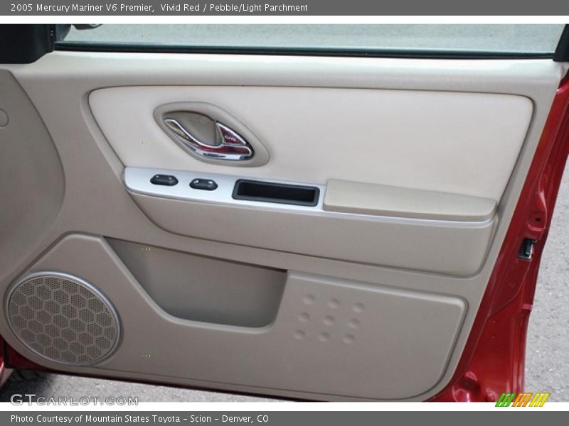 Vivid Red / Pebble/Light Parchment 2005 Mercury Mariner V6 Premier