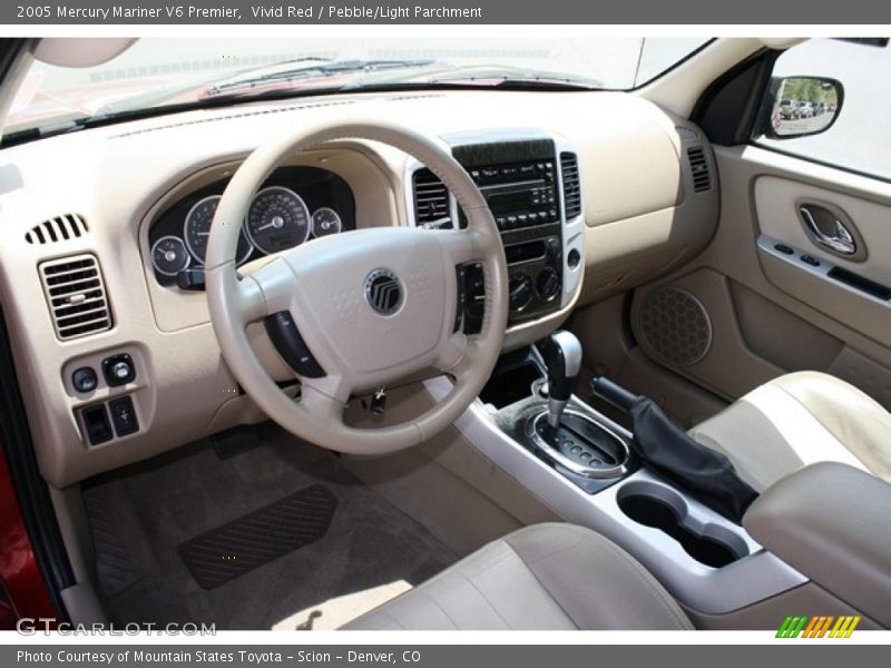 Vivid Red / Pebble/Light Parchment 2005 Mercury Mariner V6 Premier