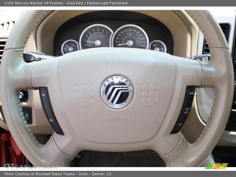 Vivid Red / Pebble/Light Parchment 2005 Mercury Mariner V6 Premier