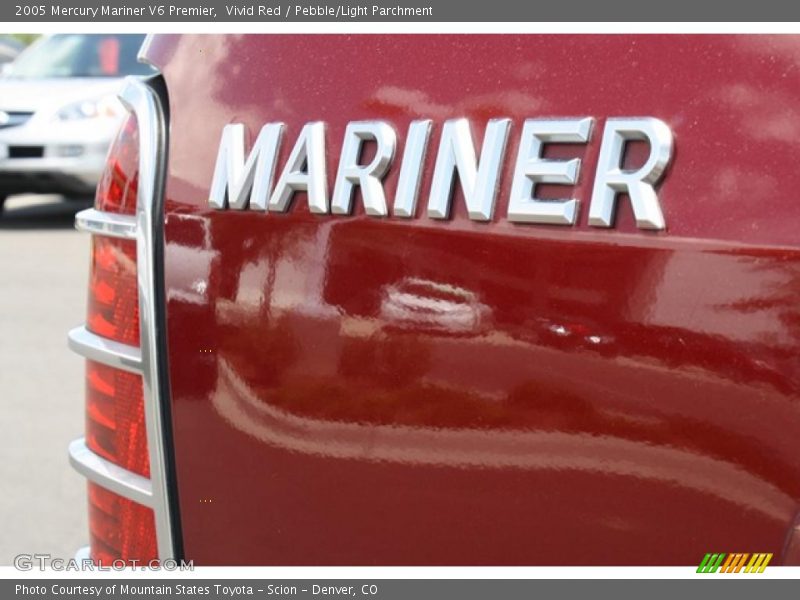 Vivid Red / Pebble/Light Parchment 2005 Mercury Mariner V6 Premier