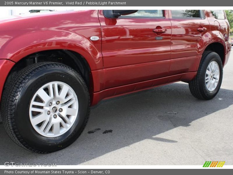 Vivid Red / Pebble/Light Parchment 2005 Mercury Mariner V6 Premier